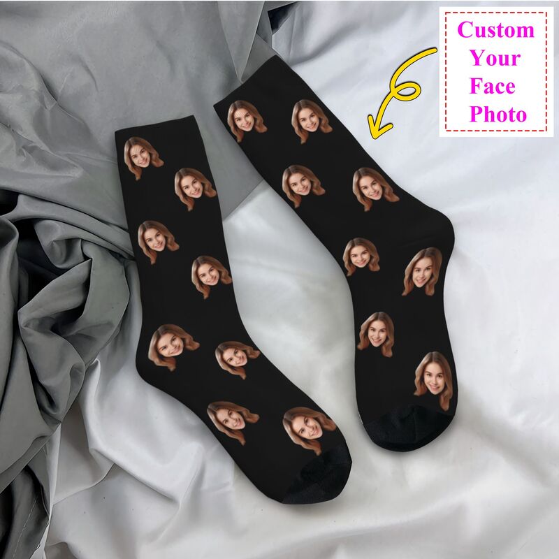 Dress Sock Men - Personalized Custom Face Photo Men Women