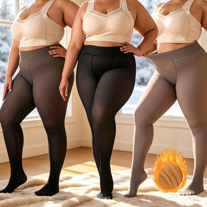 Tights Pantyhose Sheer - 1-2Pairs Opaque Plus Size Fleece Lined