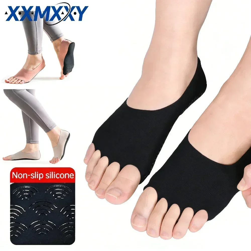 Grip Sock Yoga - 1Pair Toeless Yoga Pilates Socks, Non