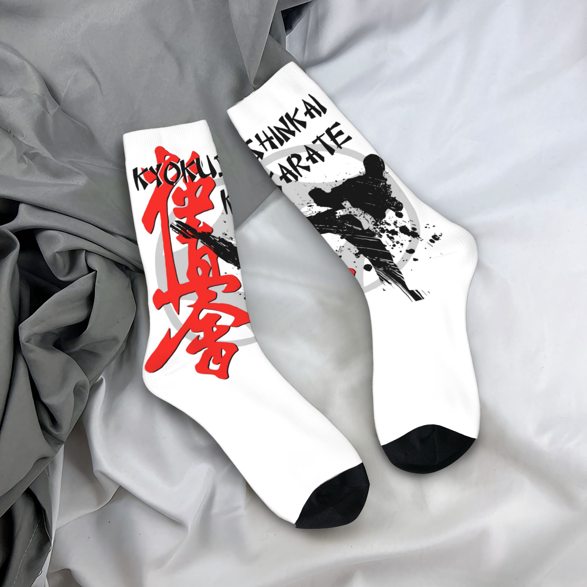 Dress Sock Men - Custom Kyokushi Karate Men's Crew Socks