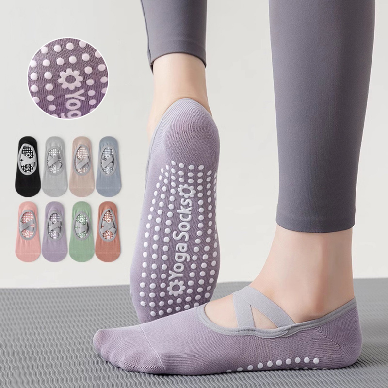 Grip Sock Yoga - Breathable Towel Bottom Yoga Socks Women