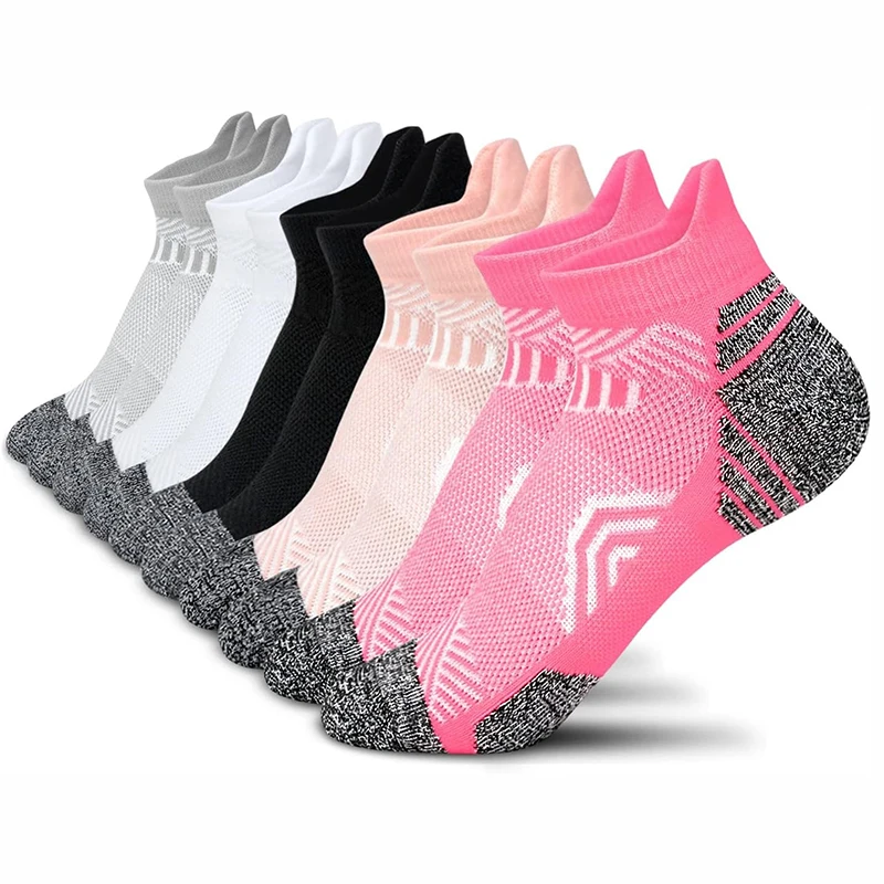 Ankle Brace Sock - 5 Pairs Performance Athletic Ankle Socks