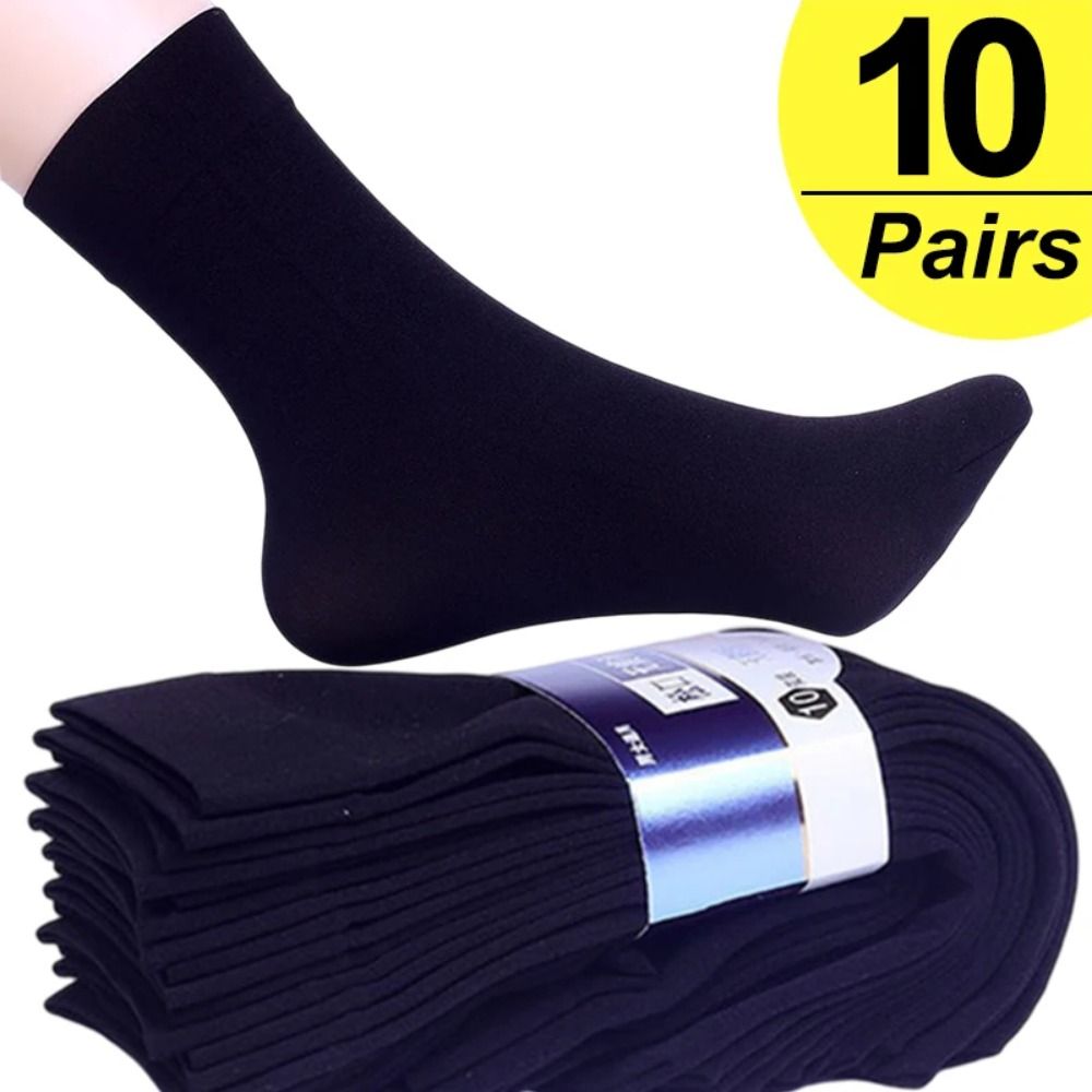 Silk Sock Bamboo - 10pairs New Breathable Men Ice Silk