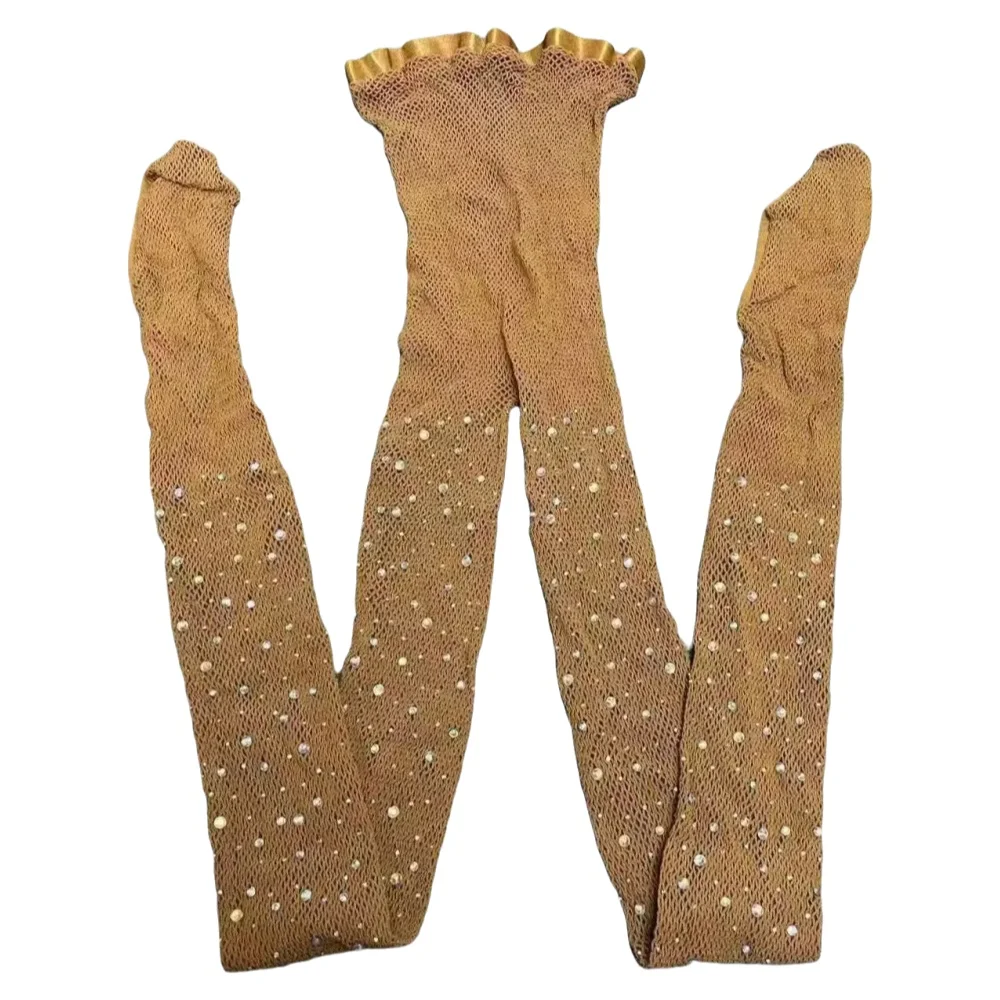 Fishnet Stocking Women - Sexy Rhinestone Women Tights Professional Ballroom&Latin