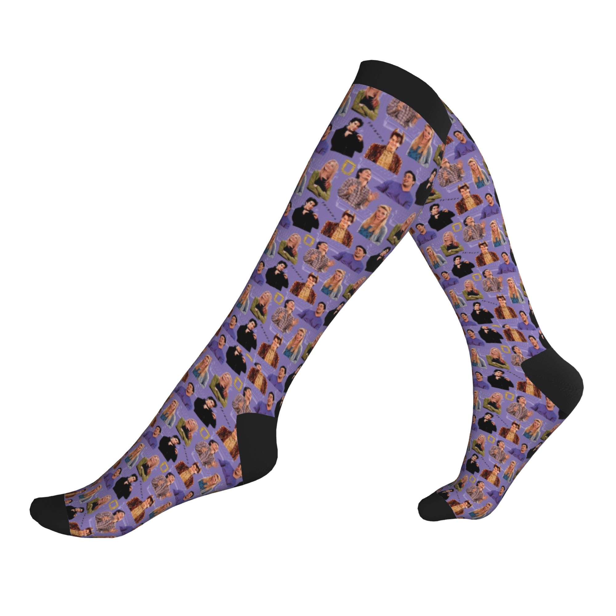 No Show Sock Women - Friends Symbol Collage TV Show Men