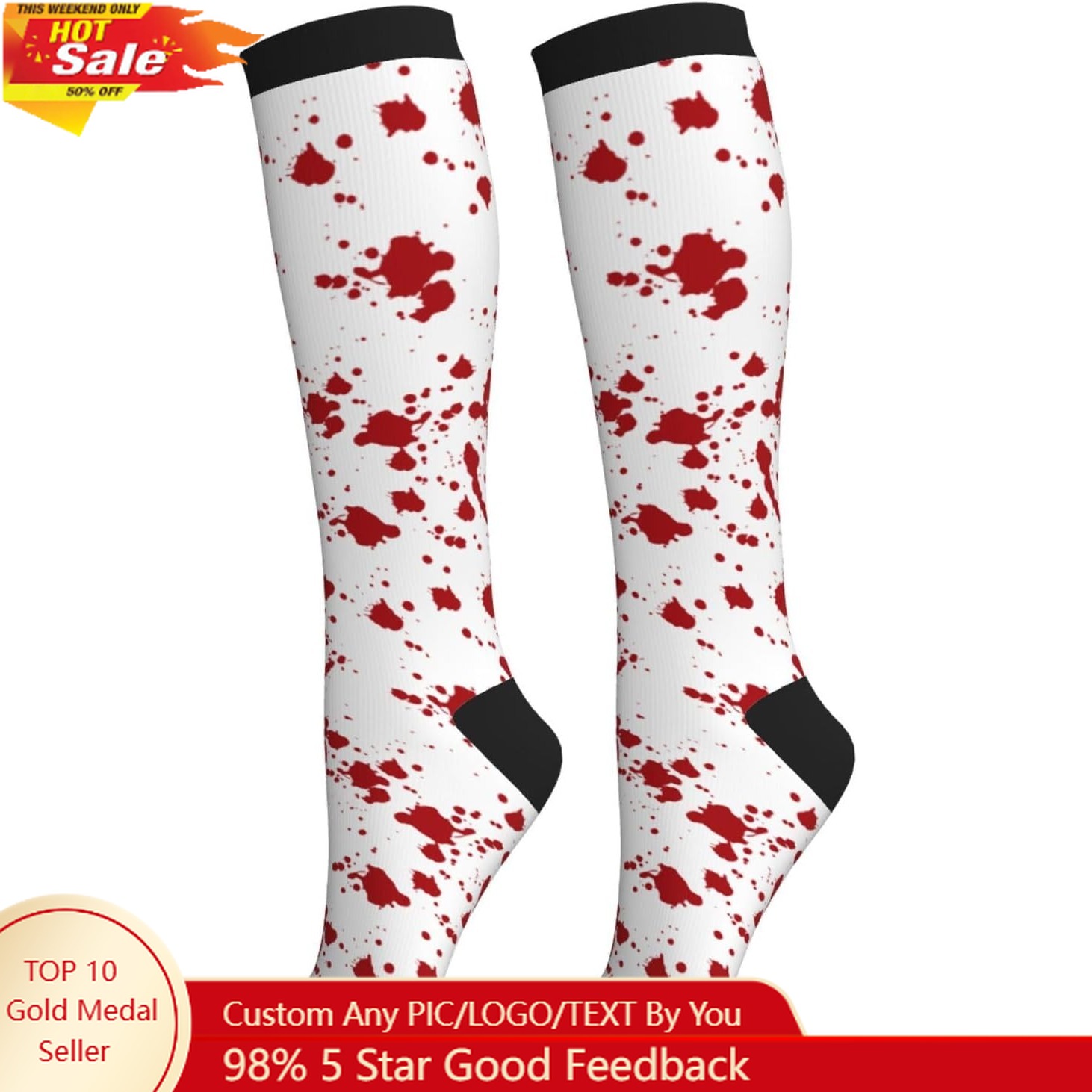 Knee High Sock Women - Compression Socks Calf Knee High Support