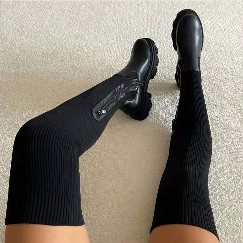 Knee High Sock Women - 2025 Winter Shoes Women Socks Boots