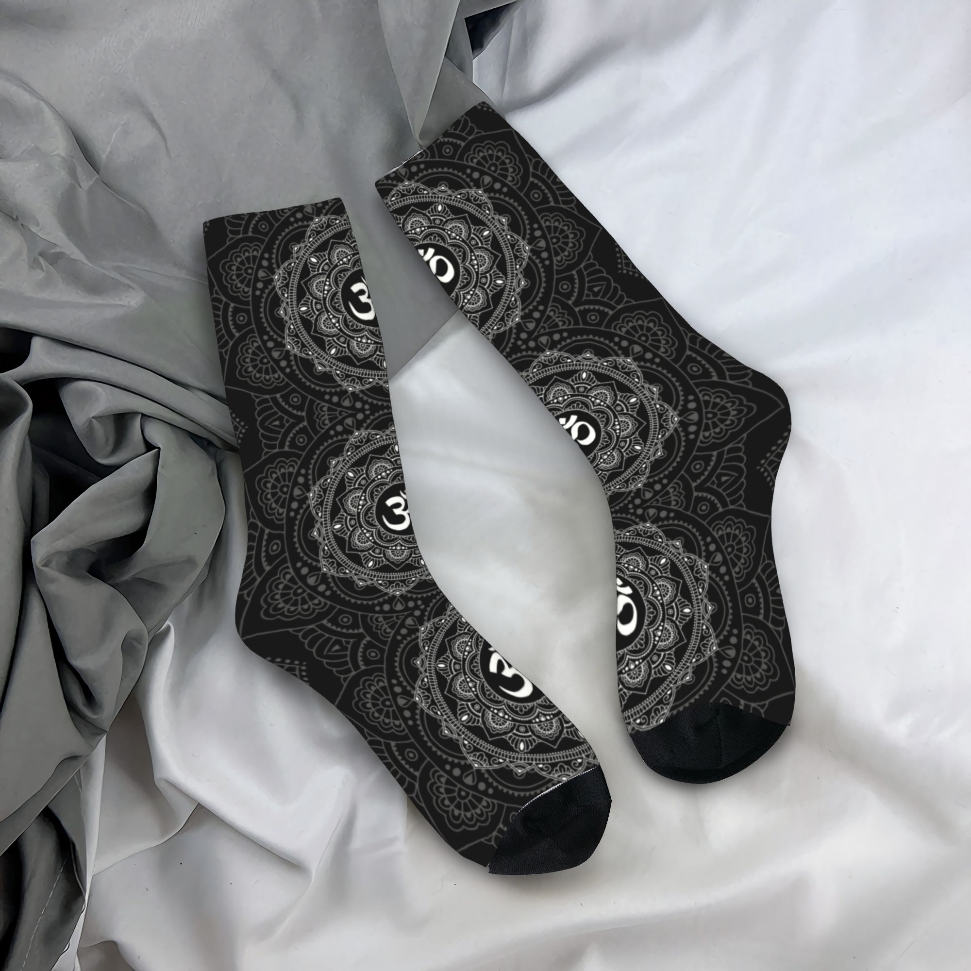 Dress Sock Men - Custom Om Mandala Dress Socks Men's