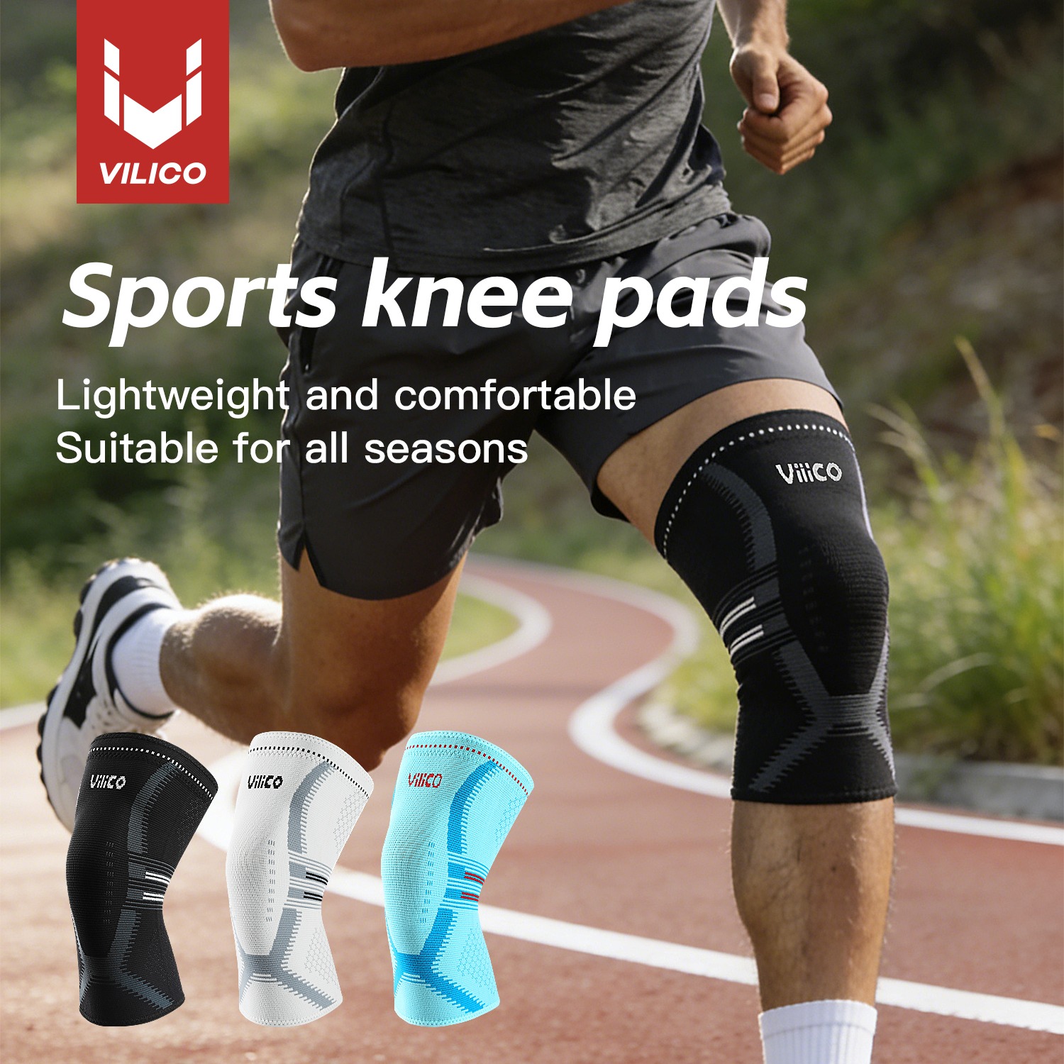 Compression Sleeve Calf - 1PCS Knee Brace for Women &