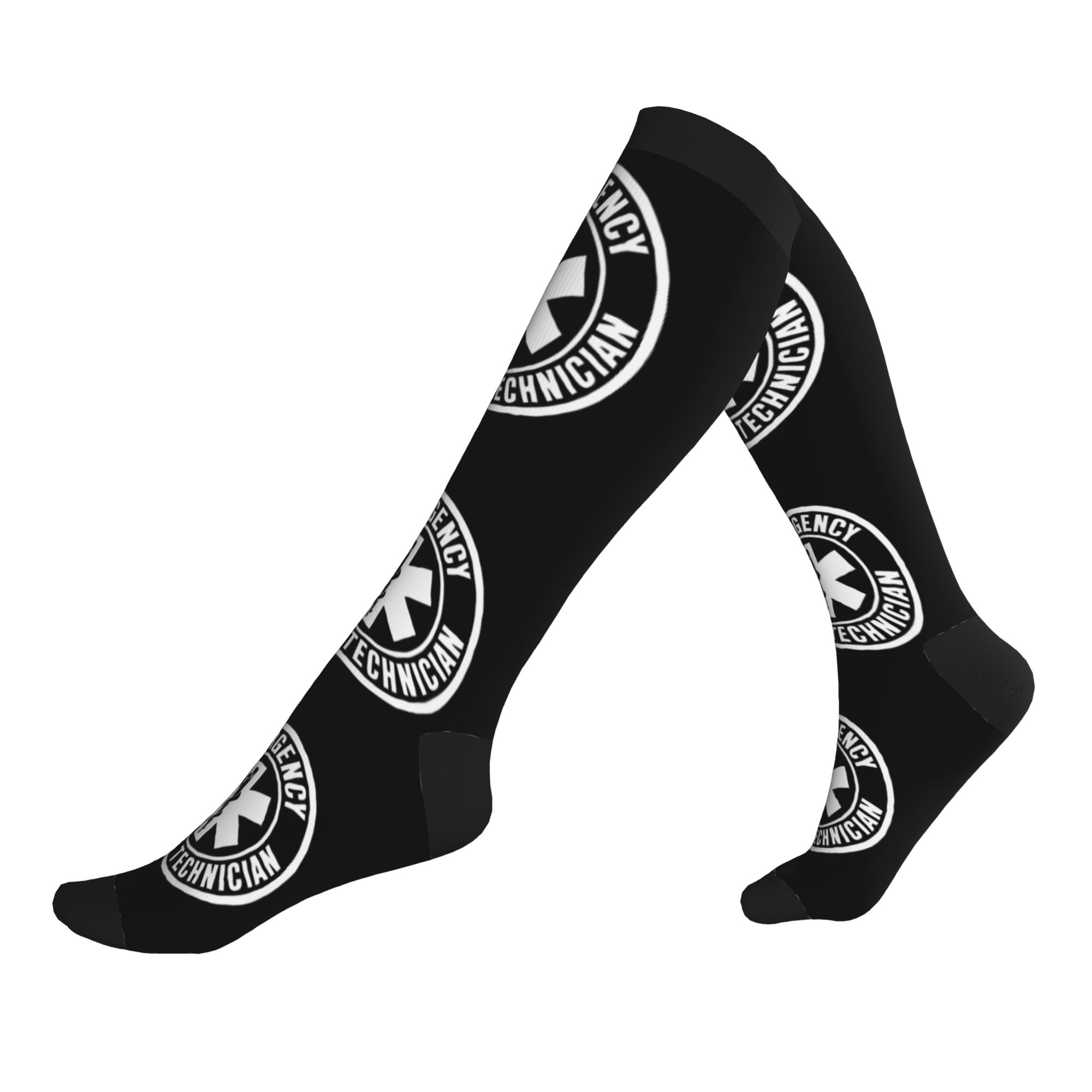 Compression Sock Medical - Emt Star Of Life Emergency Medical