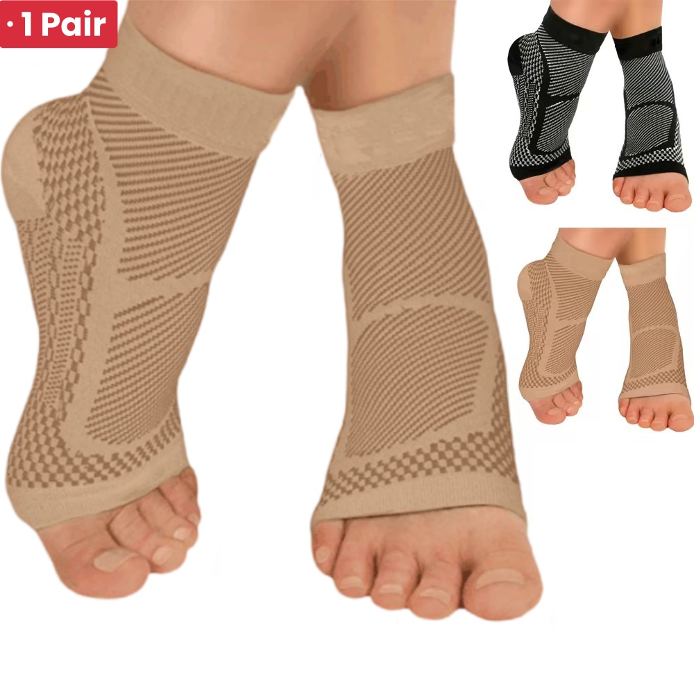 Compression Sleeve Calf - 1Pair Sports Ankle Support Brace Compression