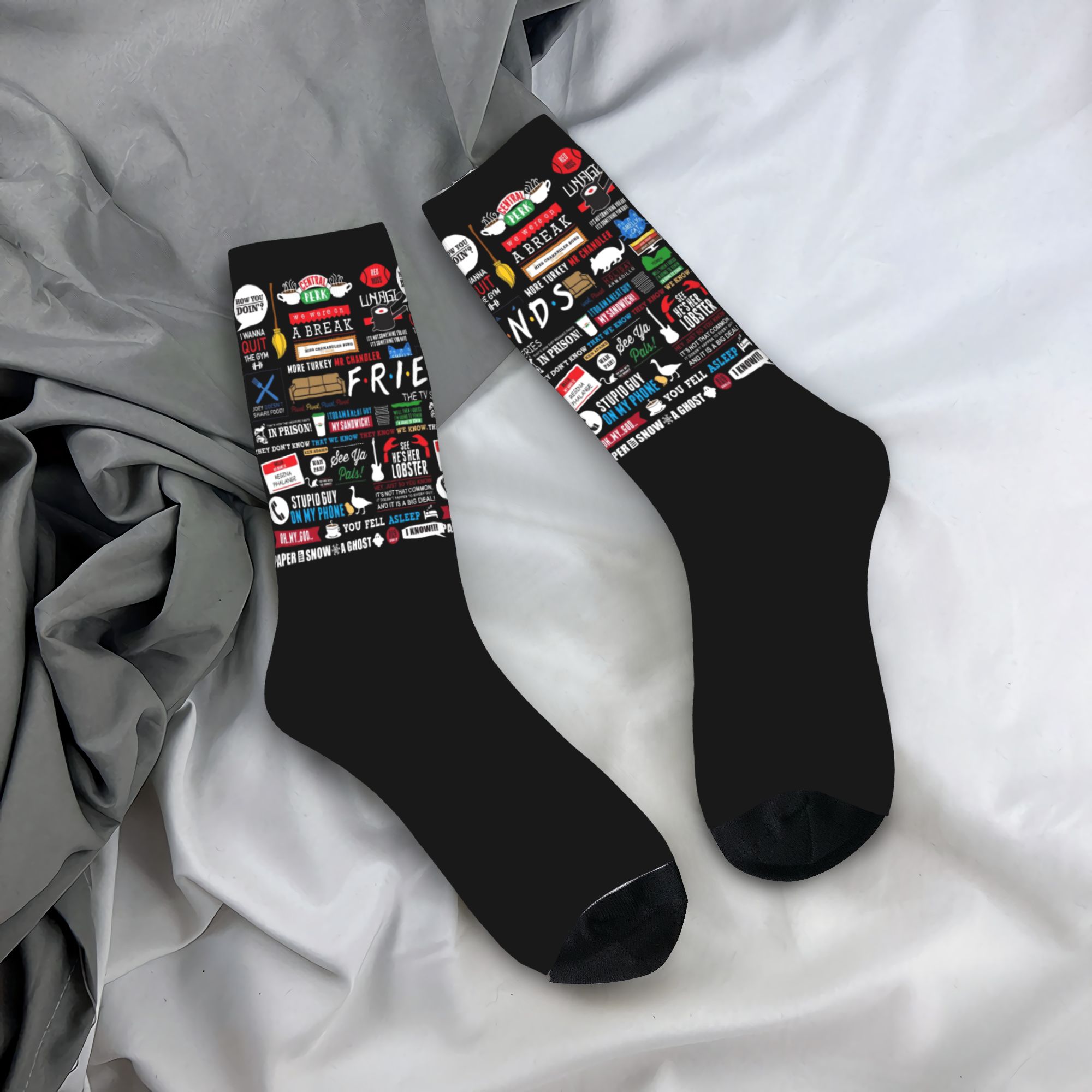 No Show Sock Women - Custom Cute Funny TV Show Friends