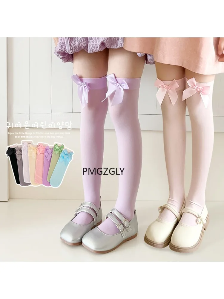 Girls Stockings * Pink Bow Kne - Thigh High Sock Stay Up review and price