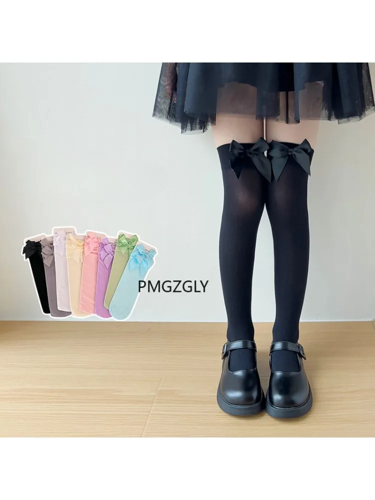 Girls Stockings * Pink Bow Kne - Thigh High Sock Stay Up review and price