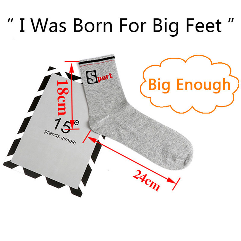3 Pairs/Pack Big Large Socks E - Cotton Crew Sock Pack review and price