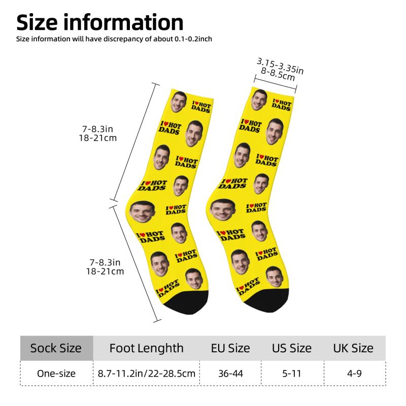 I Love Hot Dads Custom Dress S - Dress Sock Men review and price