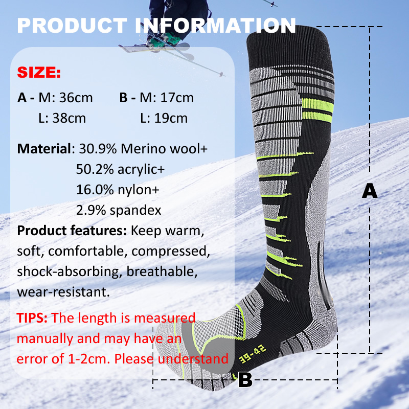Merino Wool Ski Socks Cold Wea - Thermal Sock Winter review and price
