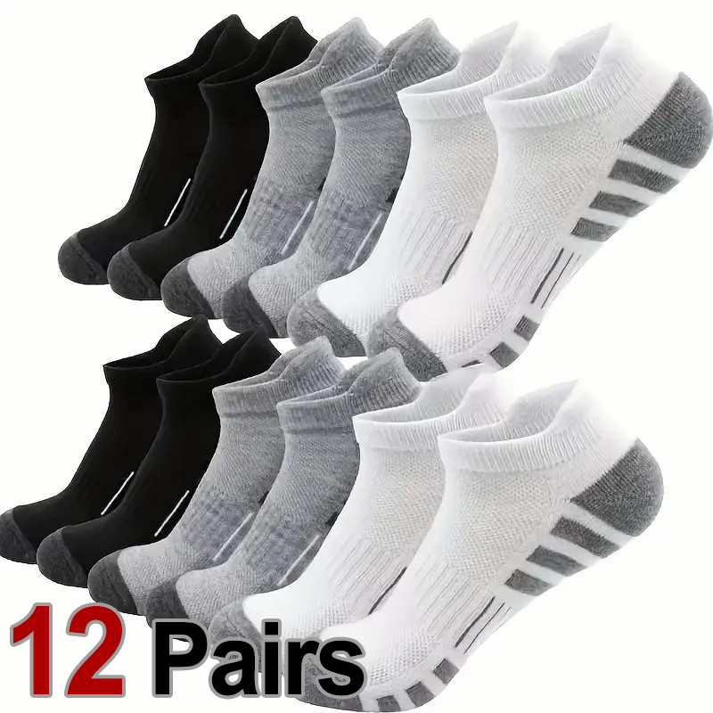 12 Pairs Men Breathable Sports - Ankle Brace Sock review and price