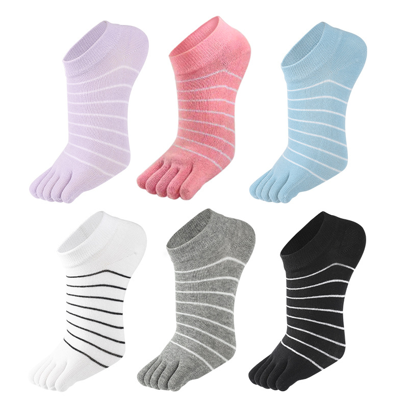 1/5 Pairs Women Striped Five T - Ankle Sock Low Cut review and price