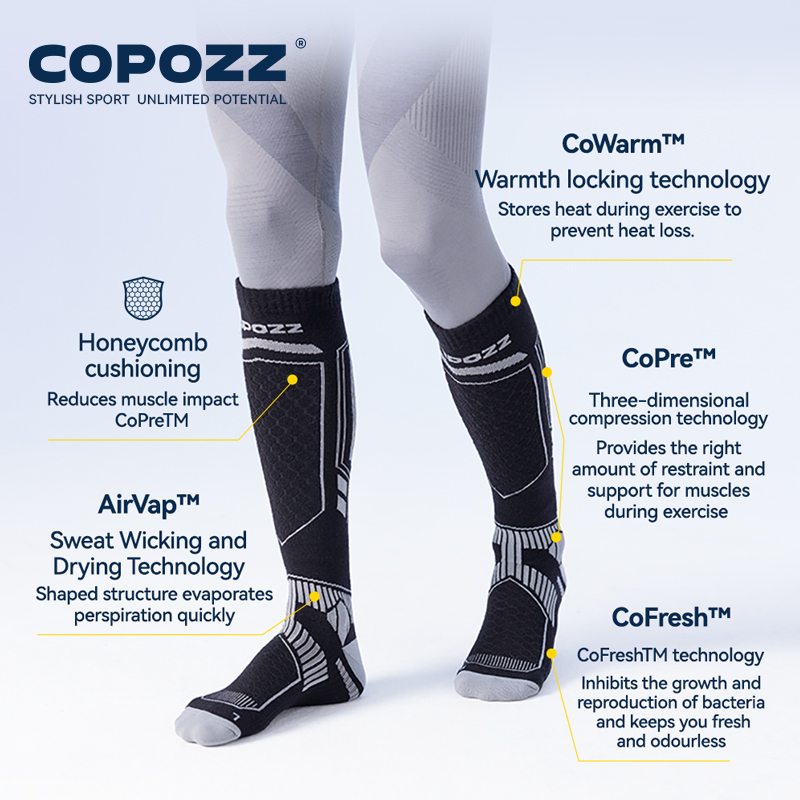 COPOZZ Merino Wool Winter Ski  - Thermal Sock Winter review and price