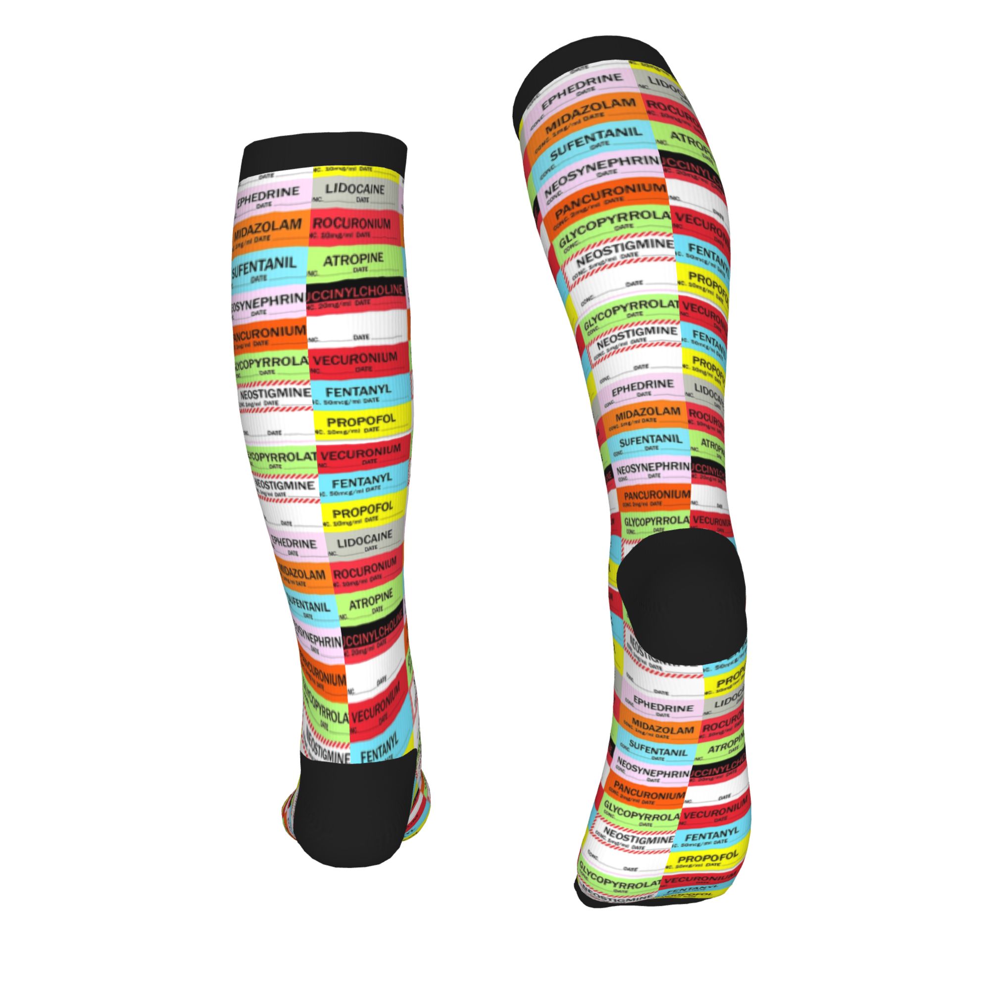 Novelty Printed Anesthesia Med - Compression Sock Medical review and price