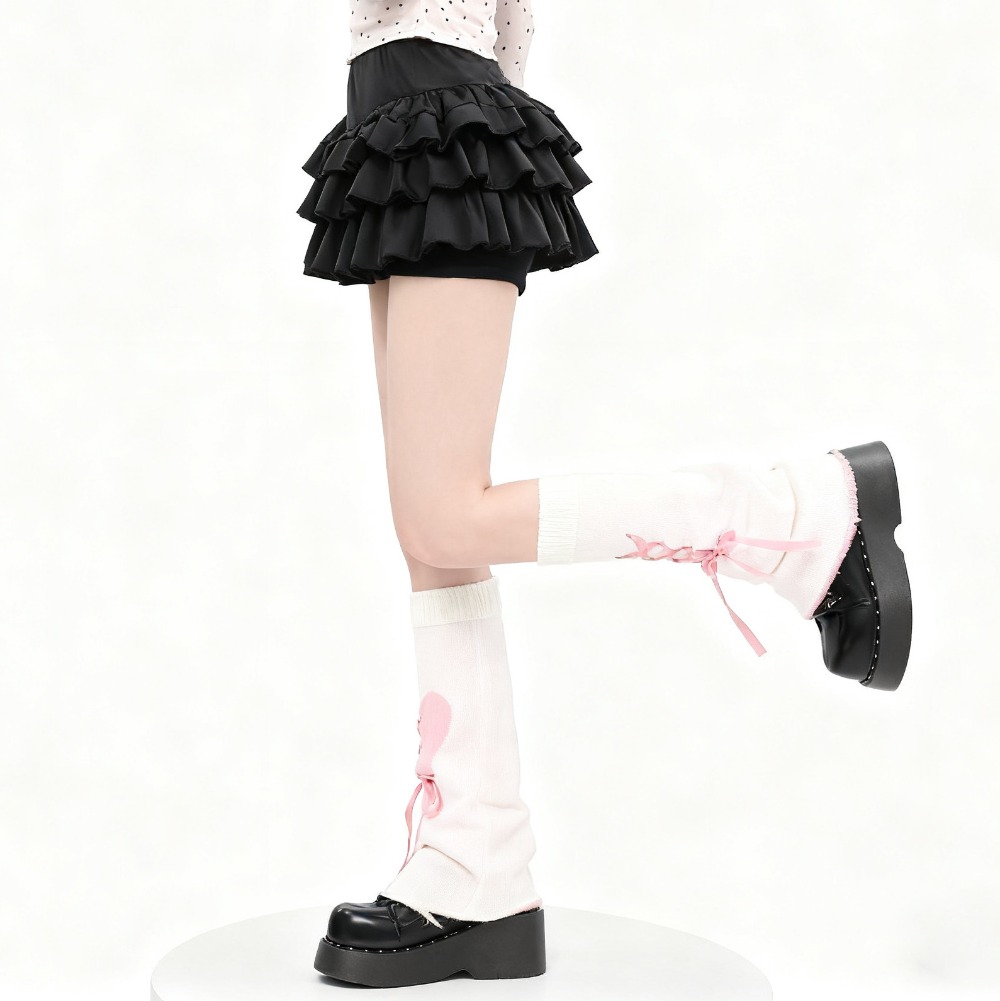Y2K Heart Tie Flared Slouchy L - Boot Sock Slouchy review and price