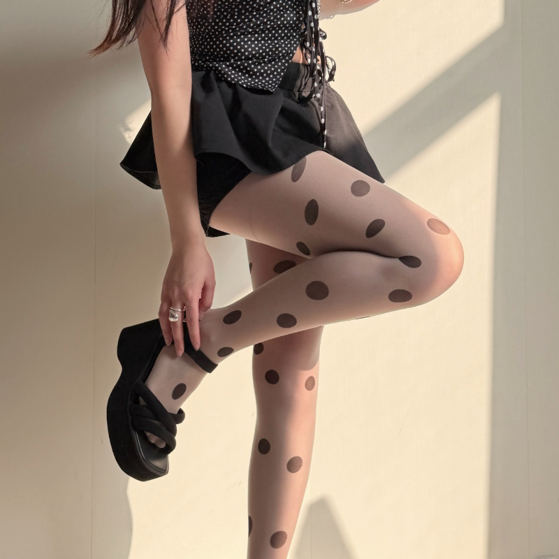 Retro Polka Dot Sheer Tights f - Tights Pantyhose Sheer review and price