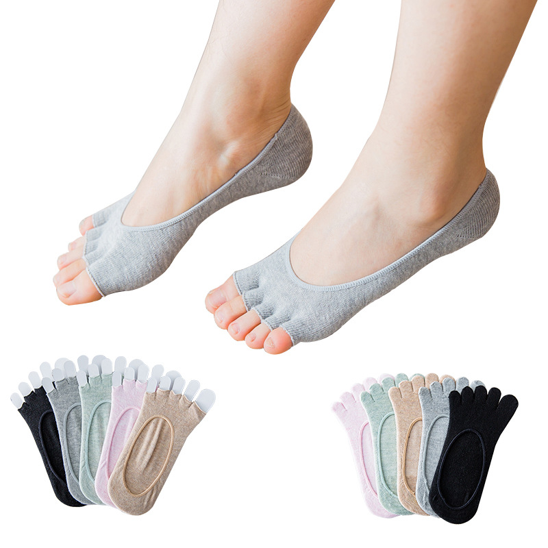 Ladies Open Toe Invisible Five - Invisibility Sock Loafer review and price