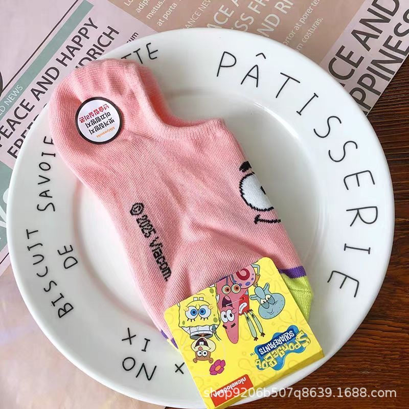 4PCS Hot Cute SpongeBob Square - Invisibility Sock Loafer review and price