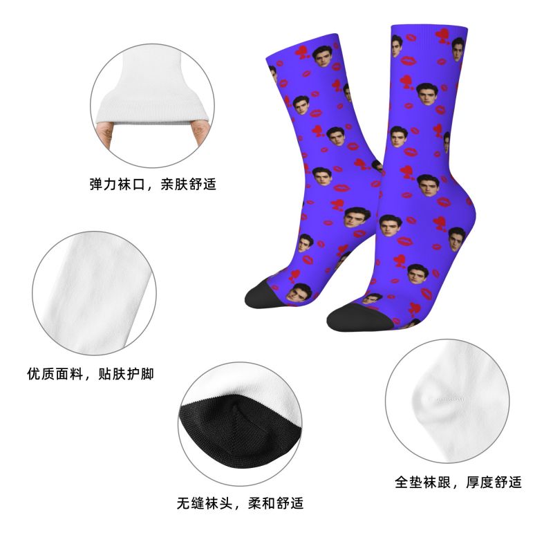 Custom Face Photo With Heart M - Dress Sock Men review and price