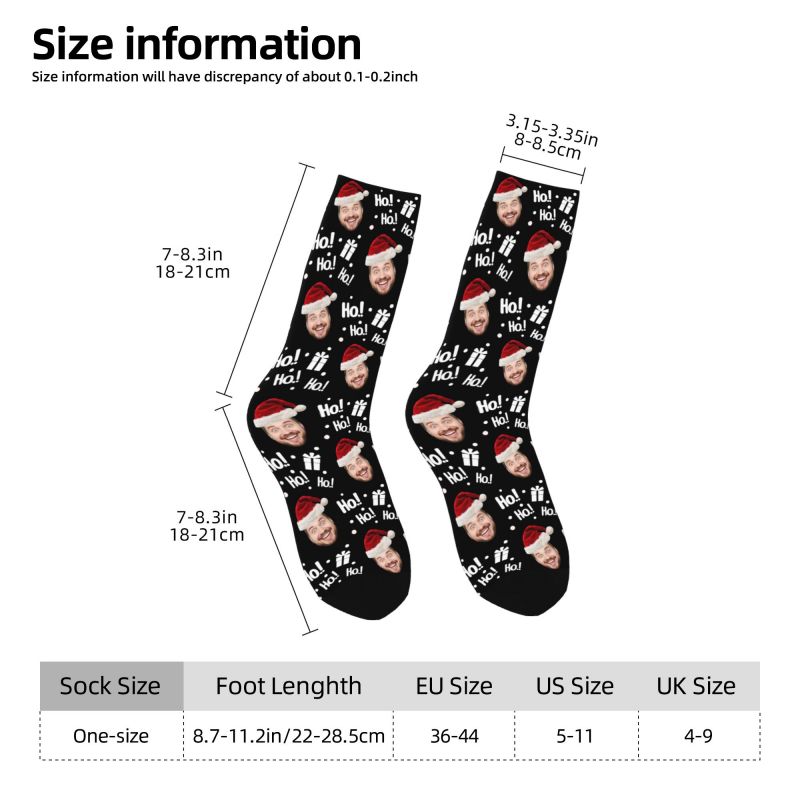 Christmas Face Photo Personali - Dress Sock Men review and price