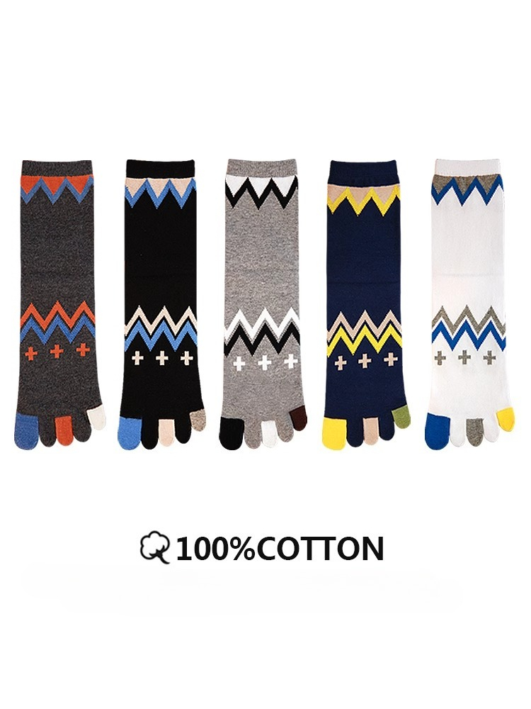 5 Pairs Four-season Pure Cotto - Toe Sock Split review and price