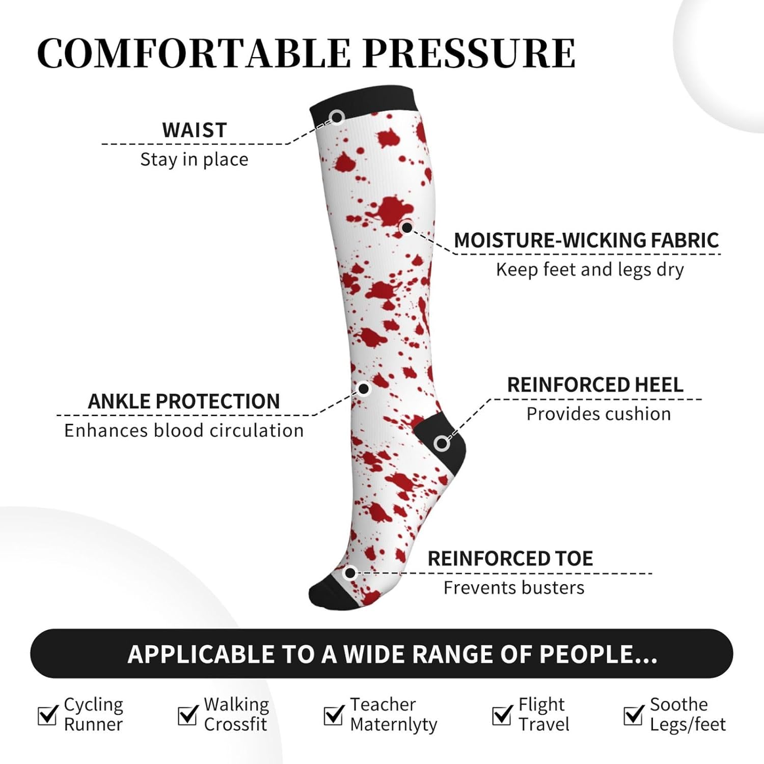Compression Socks Calf Knee Hi - Knee High Sock Women review and price