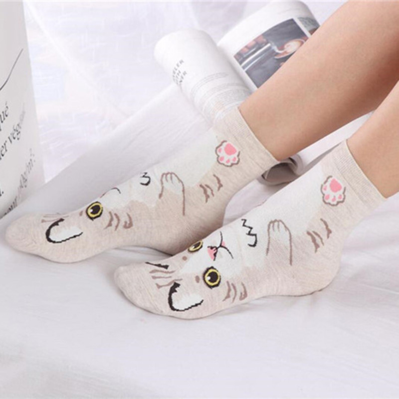 5 Pairs/pack Funny Cartoon Dog - Cotton Crew Sock Pack review and price
