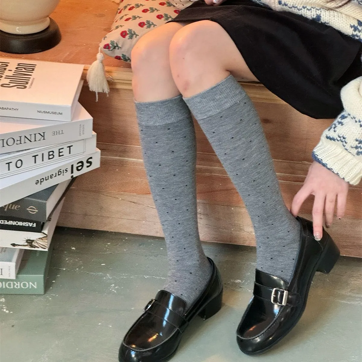 SP&CITY Winter Sweet Polka Dot - Silk Sock Bamboo review and price