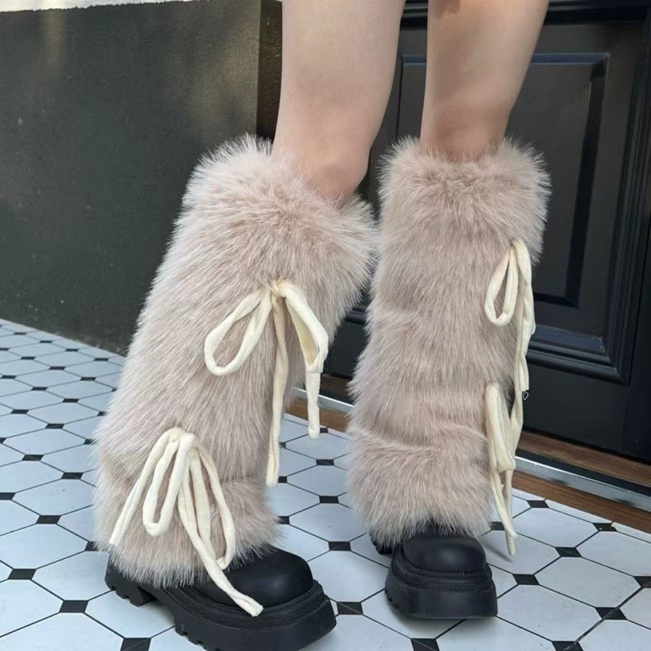 Faux Fur Leg Warmers for Women - Boot Sock Slouchy review and price