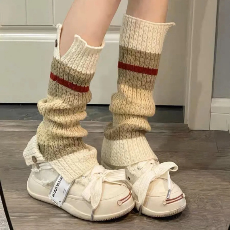 New ​Y2K Knitted Leg Warmers V - Boot Sock Slouchy review and price