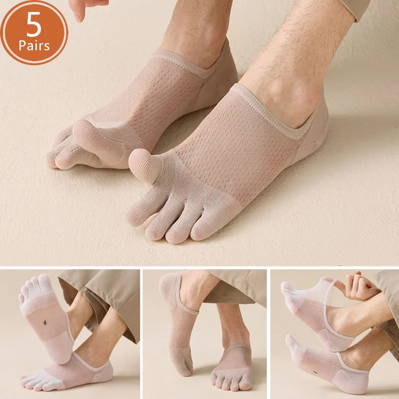 5 Pairs Man Summer Thin Toe So - Ankle Sock Low Cut review and price