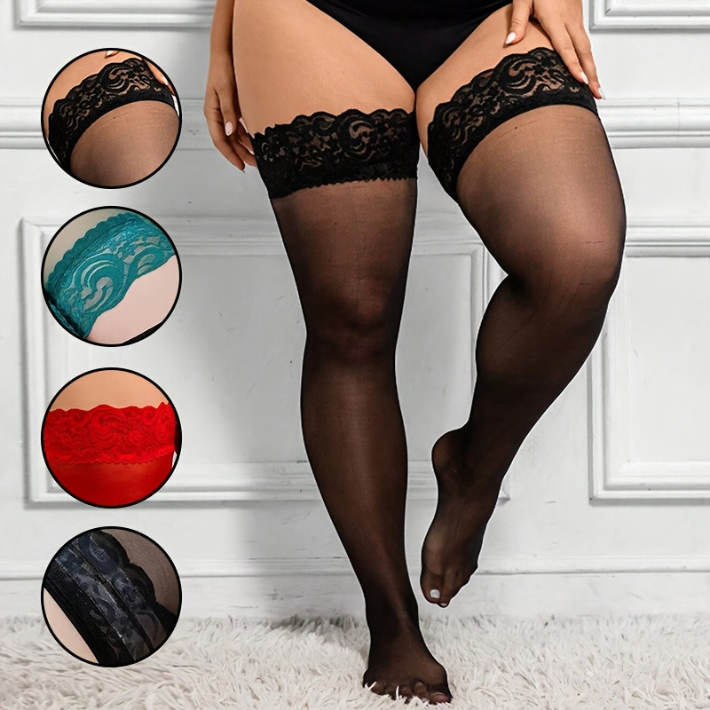 Plus Size Women Thigh High Sto - Thigh High Sock Stay Up review and price