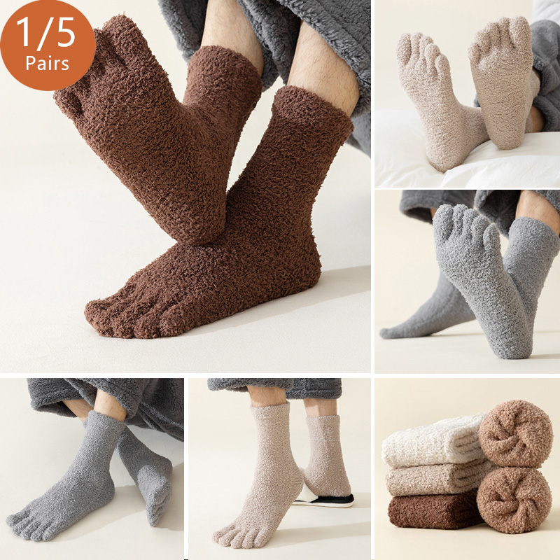 1/5 Pairs Mans Thermal Toe Soc - Thermal Sock Winter review and price
